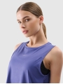 T-Shirt de alças azul marino 4FRSS25TFSLF415