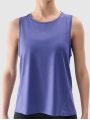 T-Shirt de alças azul marino 4FRSS25TFSLF415