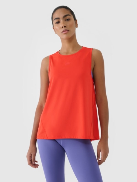 T-Shirt de alças Vermelho 4FRSS25TFSLF415