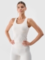 Top de treino de secagem rápida para mulher - branco 4FRSS25TFSLF430 Branco