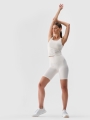 Top de treino de secagem rápida para mulher - branco 4FRSS25TFSLF430 Branco
