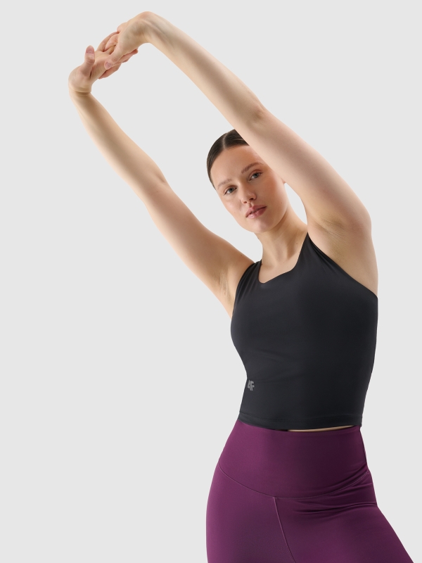 Top de Treino Quick Dry para Mulher - Preto - 4FRSS25TFSLF430                   