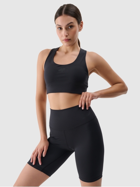Leggings de ciclismo de treino para mulher - Preto 4FRSS25TFSTF019 preto