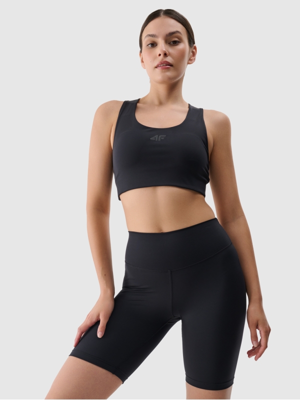 Calções Justos para Mulher - Preto - 4FRSS25TFSTF020    