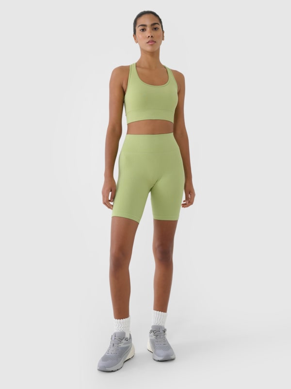 Calções Sem Costuras para Mulher - Verde - 4FRSS25TFSTF022