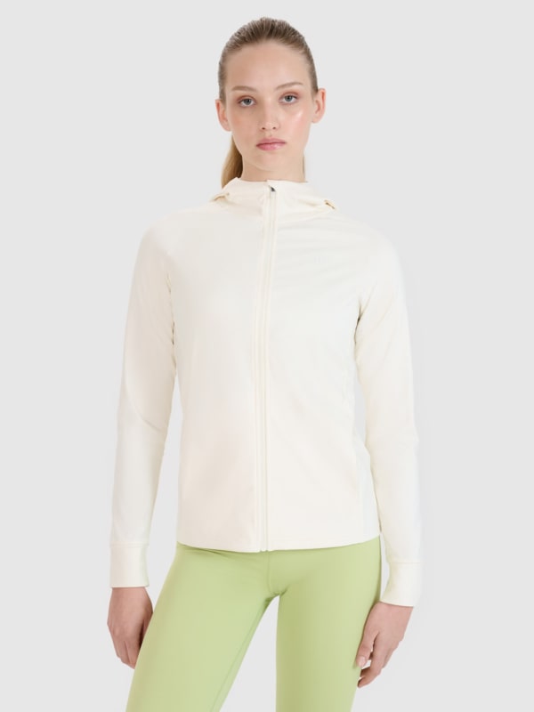 Casaco de Fato de Treino Quick Dry para Mulher - Branco - 4FRSS25TFSWF467