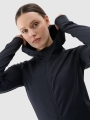 Sweatshirt de treino regular de secagem rápida para mulher - preto 4FRSS25TFSWF467 preto
