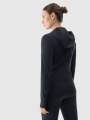 Sweatshirt de treino regular de secagem rápida para mulher - preto 4FRSS25TFSWF467 preto