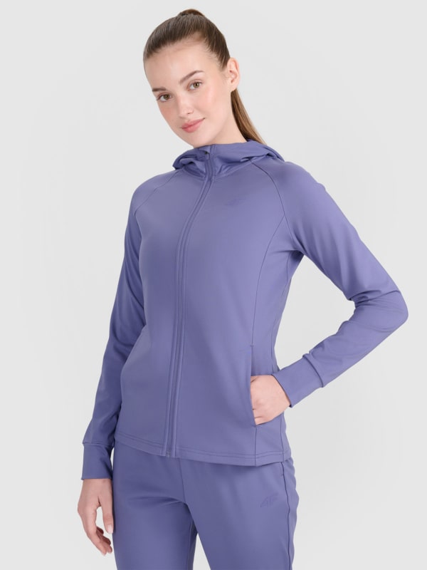 Sweatshirt de treino regular de secagem rápida para mulher - azul 4FRSS25TFSWF467 azul marinho