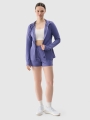 Sweatshirt de treino regular de secagem rápida para mulher - azul 4FRSS25TFSWF467 azul marinho