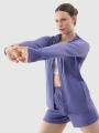 Sweatshirt de treino regular de secagem rápida para mulher - azul 4FRSS25TFSWF467 azul marinho