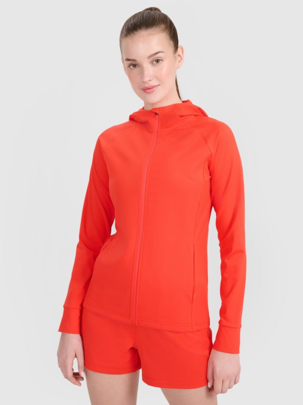 Casaco de Fato de Treino Quick Dry para Mulher - Vermelho - 4FRSS25TFSWF467