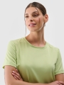 T-shirt de treino Quick-Dry Oversized para mulher - Verde 4FRSS25TFTSF1236 Verde