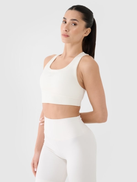 Soutien de treino de baixo suporte para mulher - Branco 4FRSS25USBAF152 Branco