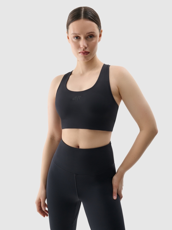 Soutien de treino de baixo suporte para mulher - Preto 4FRSS25USBAF152 preto
