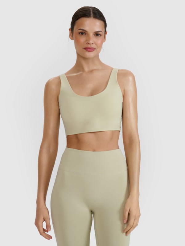 Soutien de treino com suporte médio - verde 4FRSS25USBAF167 Verde