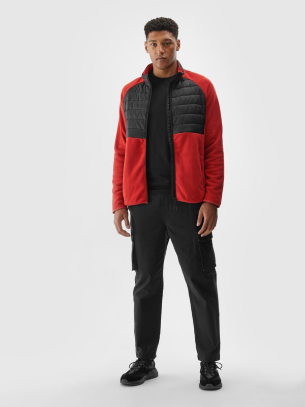 Casaco Polar para Homem com Gola Subida - Laranja - 4FWAW24TFLEM249