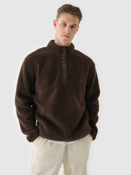 FLEECE 4FWAW24TFLEM251 castanho