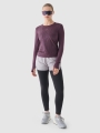 Camisola De Treino De Manga Comprida Para Mulher - Violeta - 4FWAW24TFLOF249   