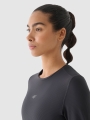 Camisola De Treino De Manga Comprida Para Mulher - Cinzento - 4FWAW24TFLOF250    