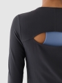 Camisola De Treino De Manga Comprida Para Mulher - Cinzento - 4FWAW24TFLOF250    