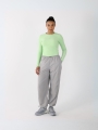 Camisola De Treino De Manga Comprida Para Mulher - Verde - 4FWAW24TFLOF250    