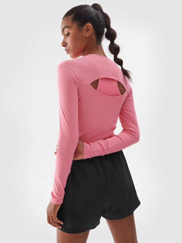 LONGSLEEVE FNK 4FWAW24TFLOF250 cor-de-rosa