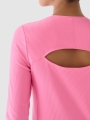 Camisola De Treino De Manga Comprida Para Mulher - Cor-de-Rosa - 4FWAW24TFLOF250    