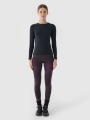 Camisola De Treino De Manga Comprida Para Mulher - Preto - 4FWAW24TFLOF276     