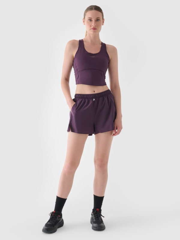 Calções para Mulher - Violeta - 4FWAW24TFSHF0758        