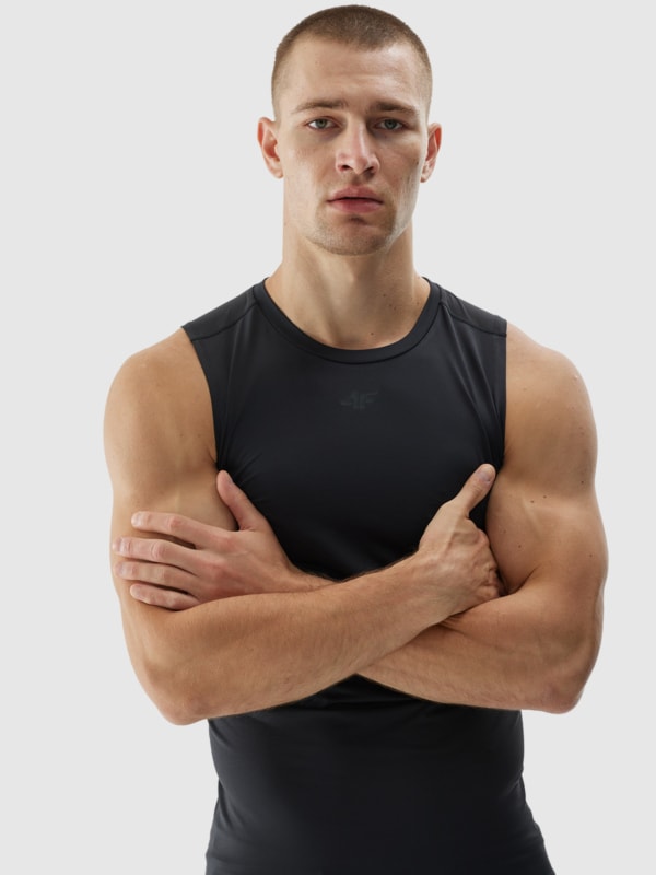 Camisola de Alças para Homem - Preto - 4FWAW24TFSLM388         