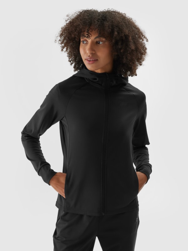 Casaco de Fato de Treino para Mulher - Preto - 4FWAW24TFSWF406                            