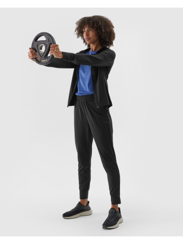 Calças Fato de Treino para Mulher - Preto  - 4FWAW24TFTRF689 