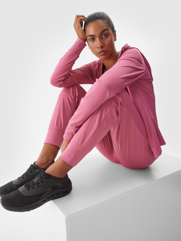 TROUSERS FNK 4FWAW24TFTRF689 rosa