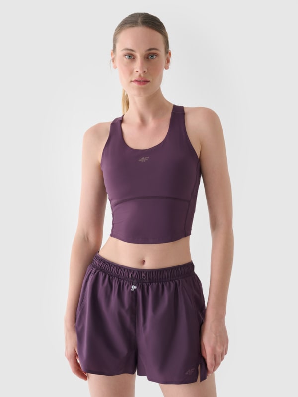 Camisola de Alças para Mulher - Roxo/Violeta - 4FWAW24TFTSF1067                                           