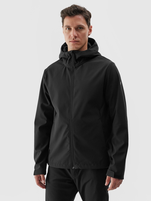 Casaco softshell à prova de vento 5000 membrana para homem - preto 4FWAW24TSOFM283 preto