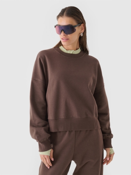 Sweatshirt para Mulher - Castanho - 4FWAW24TSWSF1307            