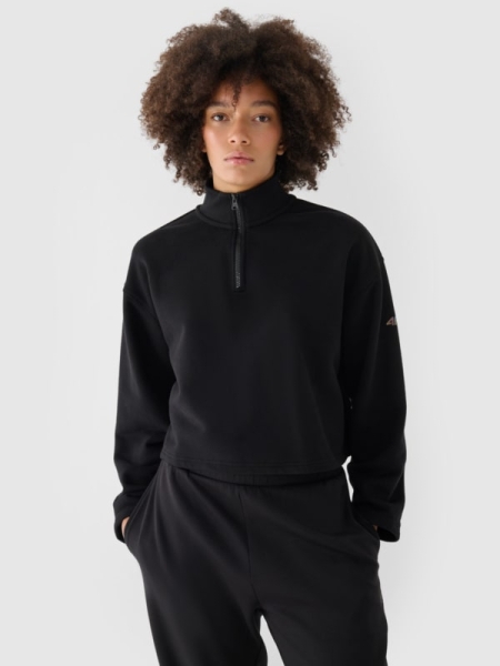 Sweatshirt para Mulher - Preto - 4FWAW24TSWSF1337     