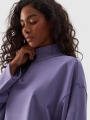 Camisola de malha sem capuz para mulher - púrpura 4FWAW24TSWSF1337 violeta