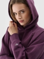 Moletom com capuz para mulher - roxo 4FWAW24TSWSF1338 violeta