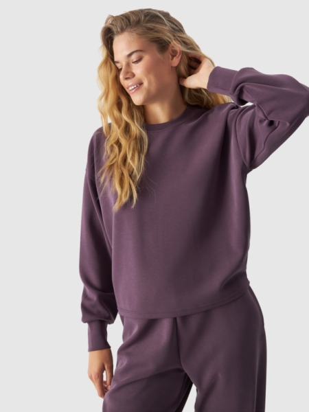 Sweatshirt para Mulher - Roxo/Violeta - 4FWAW24TSWSF1342