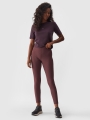 Leggings de malha canelada para mulher - púrpura 4FWAW24TTIGF185 violeta