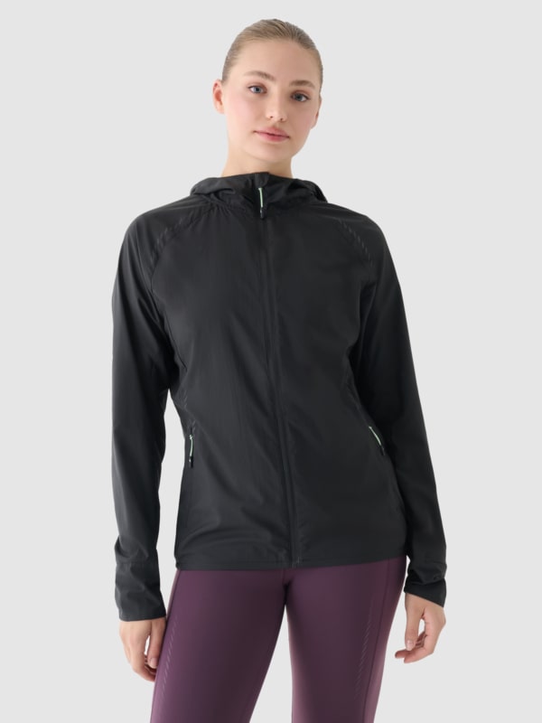 Casaco de corrida ultraleve para mulher - Cinzento - 4FWAW24TTJAF552     