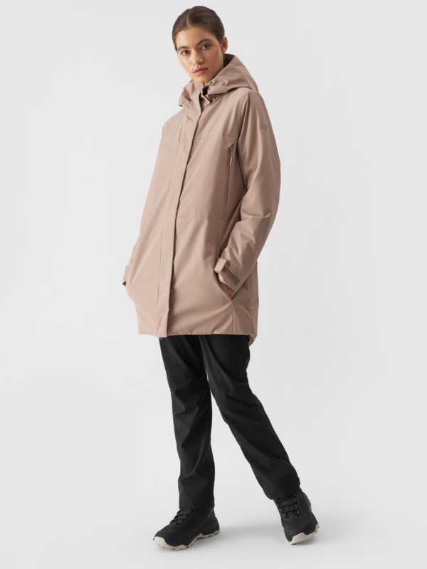Parka de Meia-Estação com Membrana 8000 para Mulher - Castanho - 4FWAW24TTJAF560       