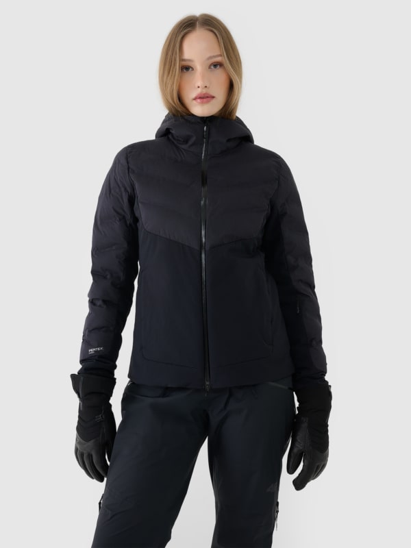 Casaco de Ski para Mulher com Membrana Pertex Shield 20000 - Preto - 4FWAW24TTJAF581