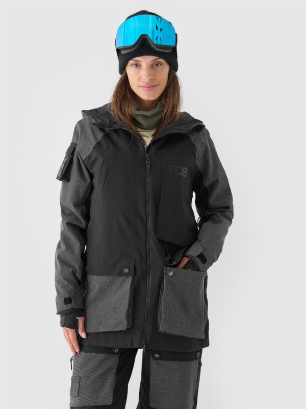 Casaco de Snowboard para Mulher - Preto - 4FWAW24TTJAF587