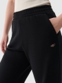 Calças de fato de treino oversize para mulher - preto 4FWAW24TTROF0839 preto