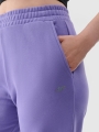 Calças de fato de treino oversize para mulher - roxo 4FWAW24TTROF0839 violeta