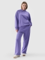 Calças de fato de treino oversize para mulher - roxo 4FWAW24TTROF0839 violeta