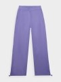 Calças de fato de treino oversize para mulher - roxo 4FWAW24TTROF0839 violeta